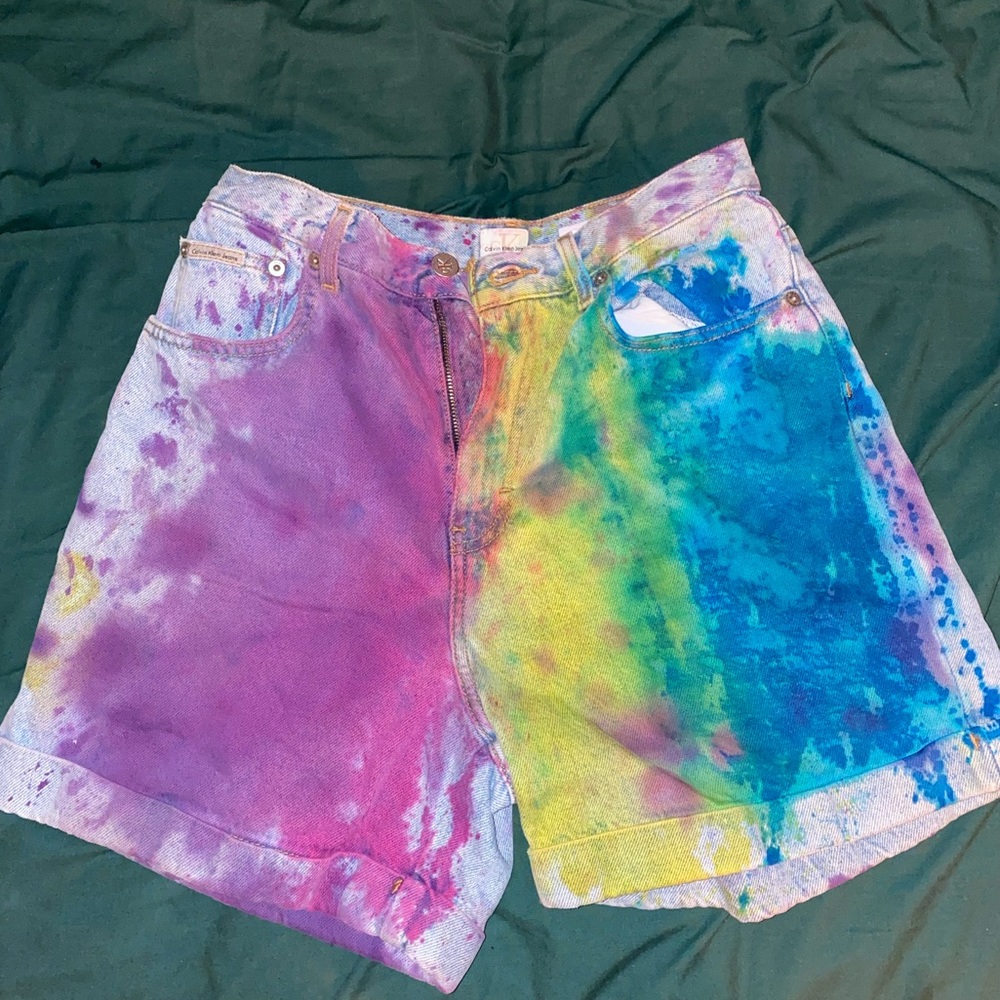 Calvin Klein Dyed Jean Shorts